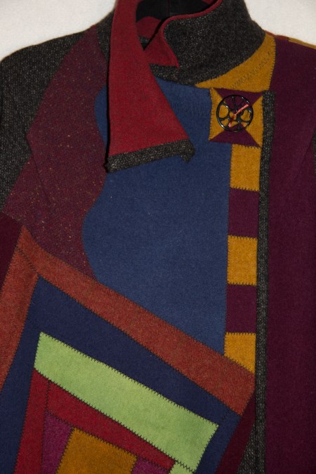 Log Cabin Heart Felt Coat D1