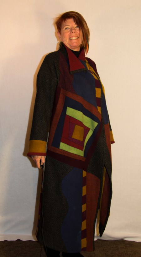 Log Cabin Heart Felt Coat WF1